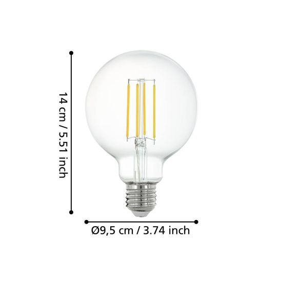 Eglo 12234 LED E27 Leuchtmittel 1x6W Ø95mm Fernbedienung neutralweiss dimmbar