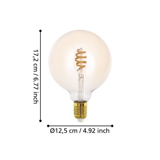 Eglo 12245 LED E27 Leuchtmittel 1x4,9W Ø125mm Fernbedienung CCT steuerbare Lichtfarbe dimmbar