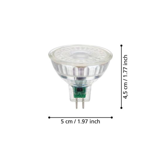 Eglo 12247 LED GU5,3 2-fach Leuchtmittel 2x2,8W Ø50mm warmweiss