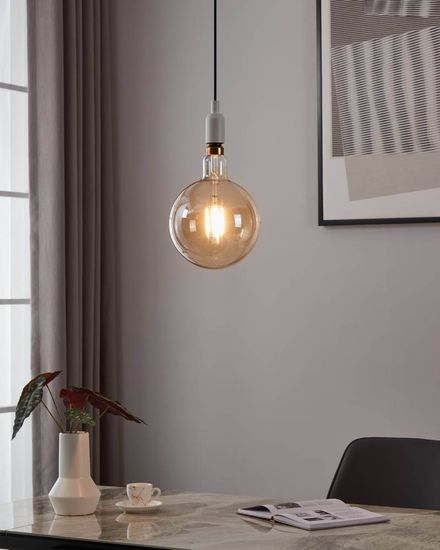 EGLO Vintage Spezial E27 LED große Globe Lampe G200 4W 2200K extra-warmweiss dimmbar