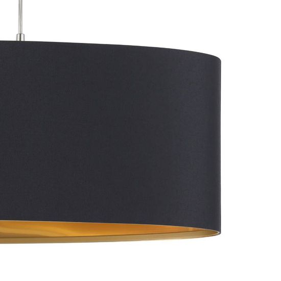 Eglo 31611 MASERLO E27 2-fach Hängeleuchte 780x220mm Schwarz Gold