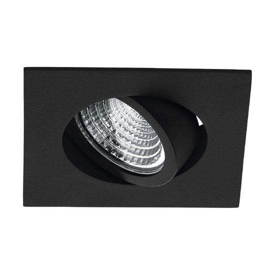 Eglo 33394 SALICETO LED Spotleuchte 6W 88x88mm Schwarz Klar Weiss neutralweiss dimmbar