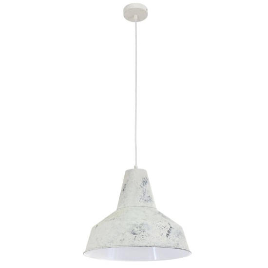 Eglo 49249 Somerton Hängeleuchte E27 Stahl weiss gekalkt