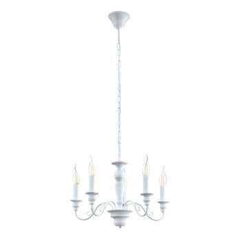 Eglo 49851 Caposile Pendelleuchte 5xE14 Stahl weiss