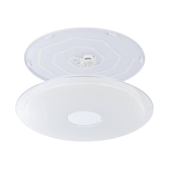 Eglo 900006 LANCIANO-Z LED Deckenleuchte 38,1W Ø770mm Weiss Chrom steuerbare Lichtfarbe dimmbar