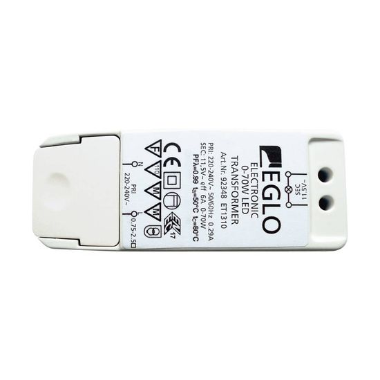 Eglo 92348 ELEKTR.TRAFO - Zubehör 113x44mm Weiss dimmbar