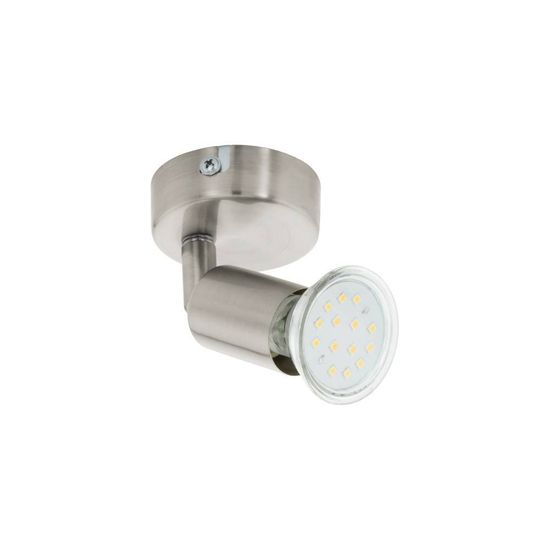 Eglo 92595 BUZZ-LED LED GU10 Wandleuchte 1x2,8W Ø60mm Nickel-Matt