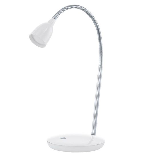 Eglo 93078 DURENGO LED Tischleuchte 2,5W Ø160mm Weiss Chrom warmweiss