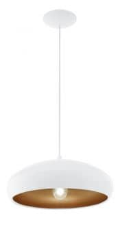 Eglo Hängeleuchte Mogano E27 weiss und Kupfer