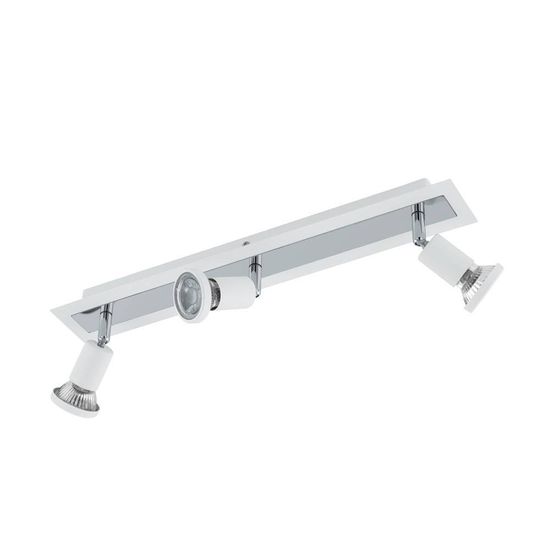 Eglo 94961 SARRIA LED GU10 3-fach Deckenleuchte 3x4,5W 460x70mm Weiss Chrom