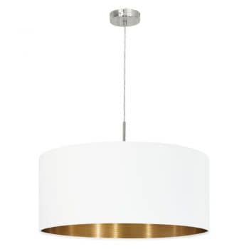 Eglo Hängeleuchte Pasteri Ø53cm E27 weiss-Kupfer