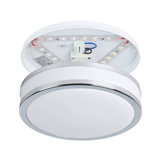 Eglo 95682 PALERMO 2 LED Deckenleuchte 15,6W Ø280mm Weiss Chrom warmweiss