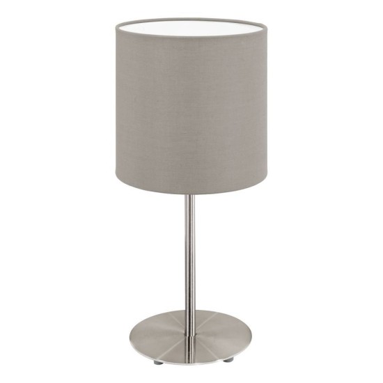 Eglo 95726 PASTERI E14 Tischleuchte Ø140mm Taupe