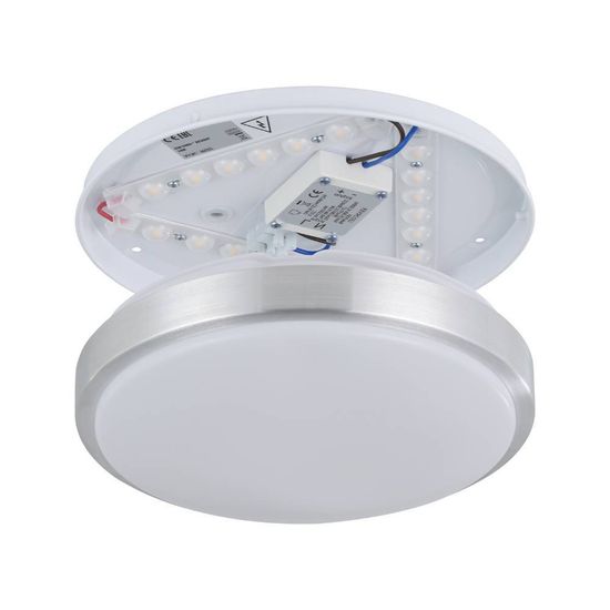 Eglo 96032 COMPETA 1 LED Deckenleuchte 15,6W Ø245mm Weiss Nickel-Matt warmweiss