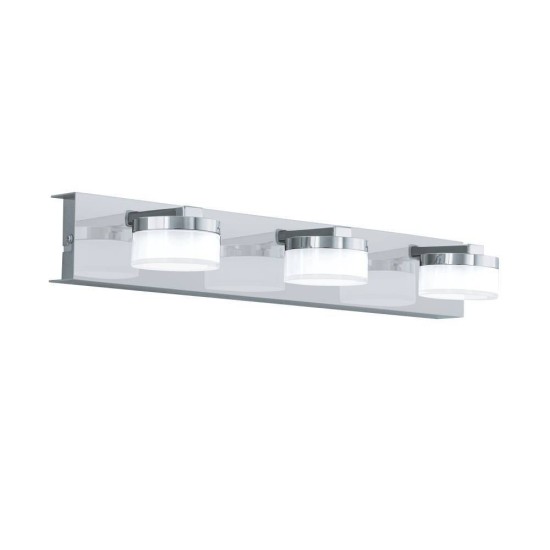 Eglo 96543 ROMENDO 1 LED Wand-/Deckenleuchte 3x7,2W Chrom Satiniert Warmweiss IP44 Dimmbar