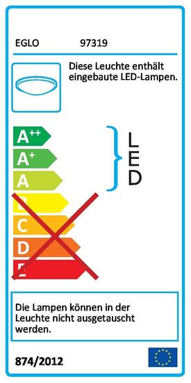 EGLO 97319 COMPETA-ST LED Leuchte 16W 2000Lm 2741K warmweiss