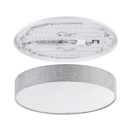 Eglo 97779 ROMAO LED Deckenleuchte 36W Ø570mm Weiss Grau Weiss Fernbedienung steuerbare Lichtfarbe dimmbar