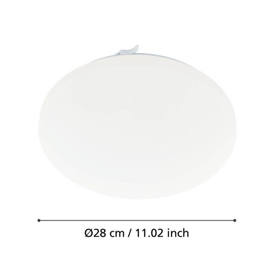 Eglo 97871 FRANIA LED Deckenleuchte 10W Ø280mm Weiss warmweiss