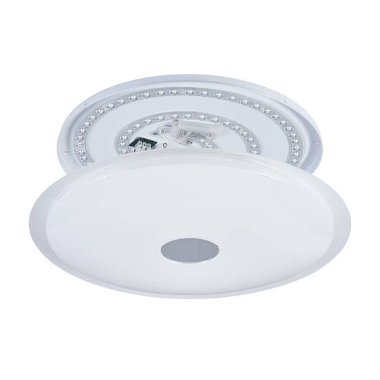 Eglo 98324 LANCIANO 1 LED Deckenleuchte 33W Ø560mm Weiss Chrom CCT steuerbare Lichtfarbe dimmbar