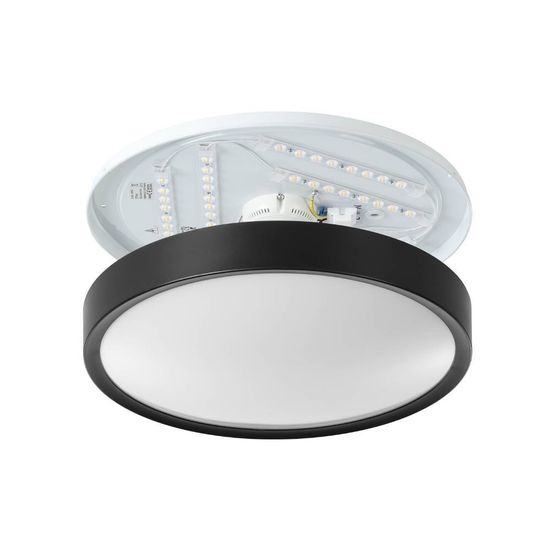 Eglo 98604 MUSURITA LED 6-fach Deckenleuchte 6x5,5W Ø440mm Schwarz Weiss warmweiss