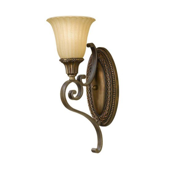 Elstead Kelham Hall Wandleuchte E27 Florenz Gold, Britische Bronze