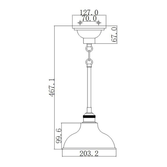 Elstead Cobson Hängeleuchte E27 19cm Mini Naturmessing