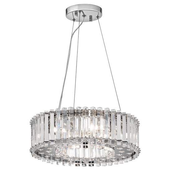 Elstead Crystal Skye LED Hängeleuchte G9 6-fach Chrom