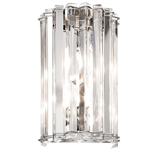 Elstead Crystal Skye LED Wandleuchte G9 2-fach Chrom