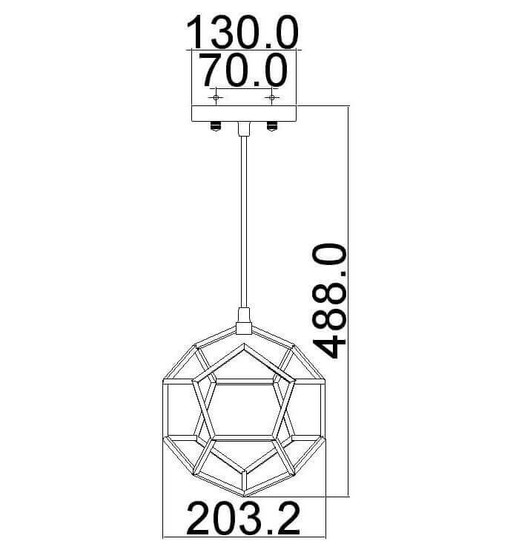 Elstead Rocklyn Hängeleuchte E27 24cm Rohstahl