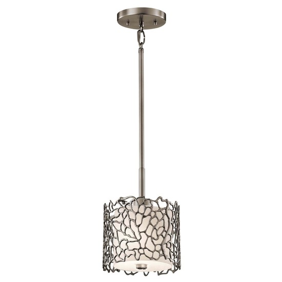 Elstead Silver Coral Hängeleuchte E27 15cm Klassisches Zinn