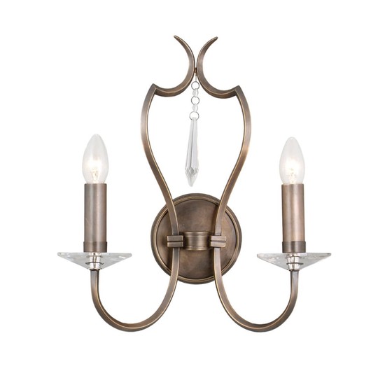 Elstead Pimlico Wandleuchte E14 2-fach Dunkle Bronze