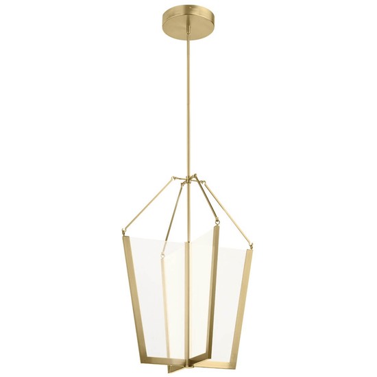 Elstead Calters LED Hängeleuchte 73cm Champagner-Gold