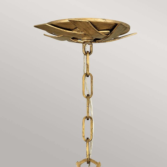 Elstead Vida Hängeleuchte E14 13-fach 66cm Brüniertes Gold