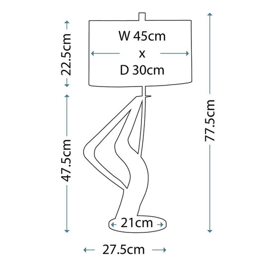 Elstead Ribbon Tischleuchte E27 Poliertes Nickel Schwarz