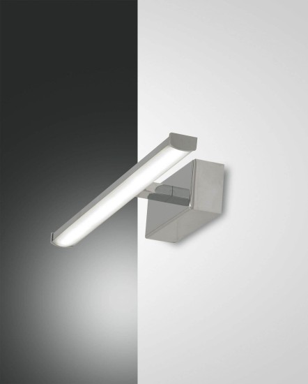 Fabas Luce LED Bad-Wand/Spiegelleuchte Nala 45x90mm 6W Warmweiß IP44 verchromt