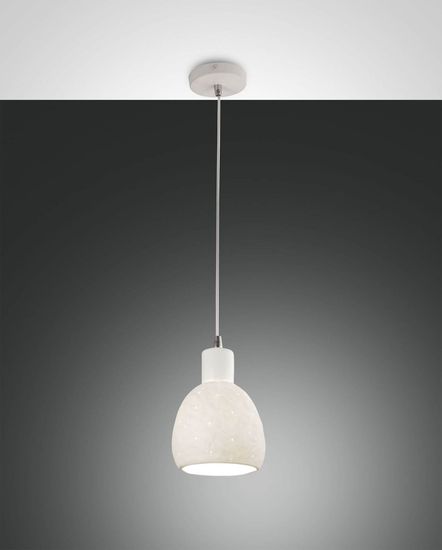 Fabas Luce Pendelleuchte Marina E27 Ø150mm Weiß