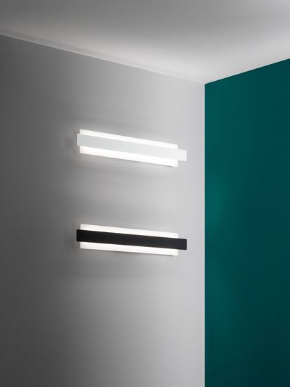 Fabas Luce LED Wandleuchte Regolo 100x55mm 21W Warmweiß Schwarz dimmbar