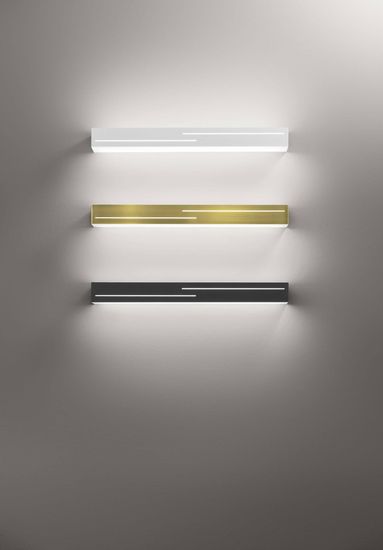 Fabas Luce LED Wandleuchte Banny 50x70mm 24W Warmweiß Messing