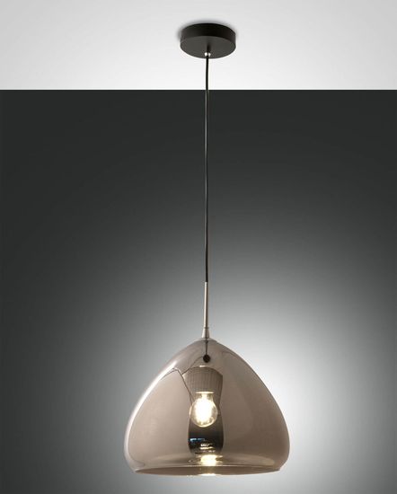 Fabas Luce Pendelleuchte Glow E27 Ø350mm verchromt