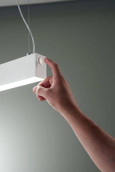 Fabas Luce LED Pendelleuchte Next 2000x46mm 28+30W Warmweiß Weiß dimmbar, made in Italy