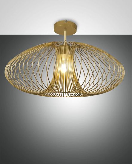 Fabas Luce Deckenleuchte Fassa E27 Ø600mm Gold