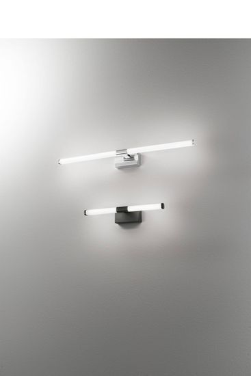 Fabas Luce LED Bad-Wand/Spiegelleuchte Ago 55x88mm 14W Warmweiß IP44 verchromt