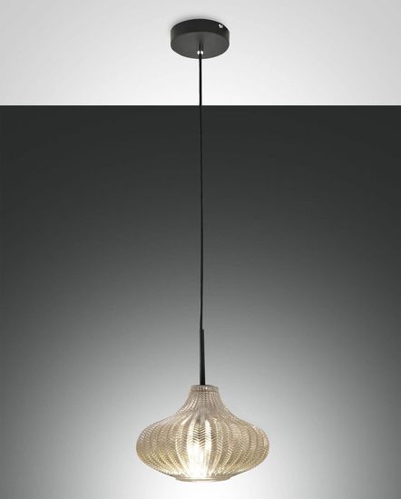 Fabas Luce Pendelleuchte Budelli E27 Ø260mm Champagner