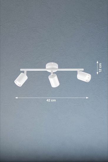 Fischer & Honsel Vano LED Deckenleuchte 3-fach GU10 warmweiss sandweiß 21354