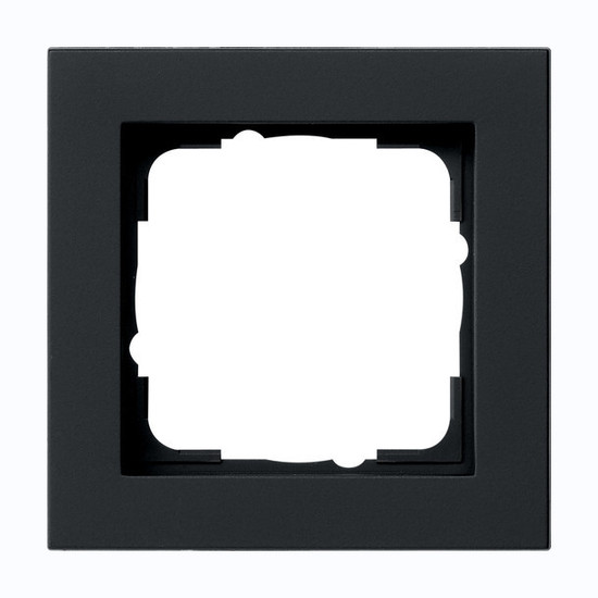 Gira 021109 Abdeckrahmen 1-fach Gira E2 Schwarz m