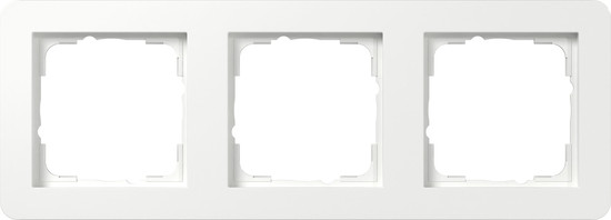 Gira 0213150 Abdeckrahmen 3-fach Gira E1 Reinweiß