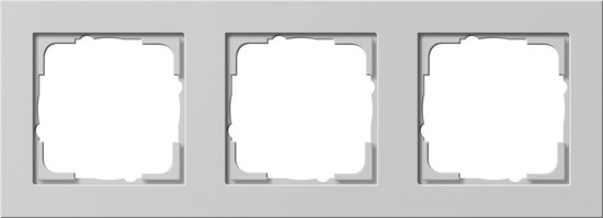 Gira 021337 Abdeckrahmen 3-fach Gira E2 Grau m