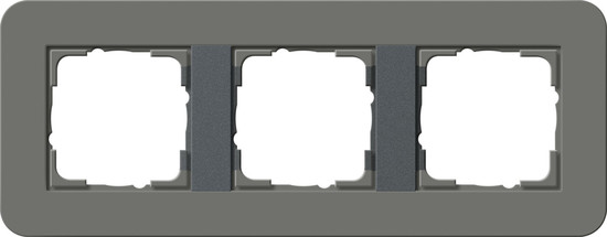 Gira 0213423 Abdeckrahmen 3-fach Gira E3 Dklgrau/Anthrazit