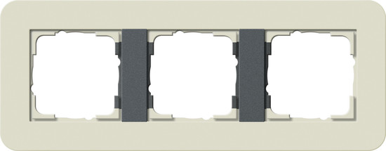 Gira 0213427 Abdeckrahmen 3-fach Gira E3 Sand/Anthrazit