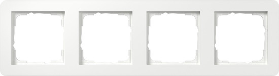 Gira 0214150 Abdeckrahmen 4-fach Gira E1 Reinweiß